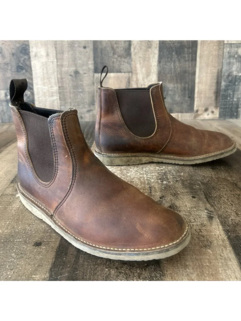 Red Wing 3311 Heritage Weekender Chelsea Plain Toe Work Boots Mens 11 D